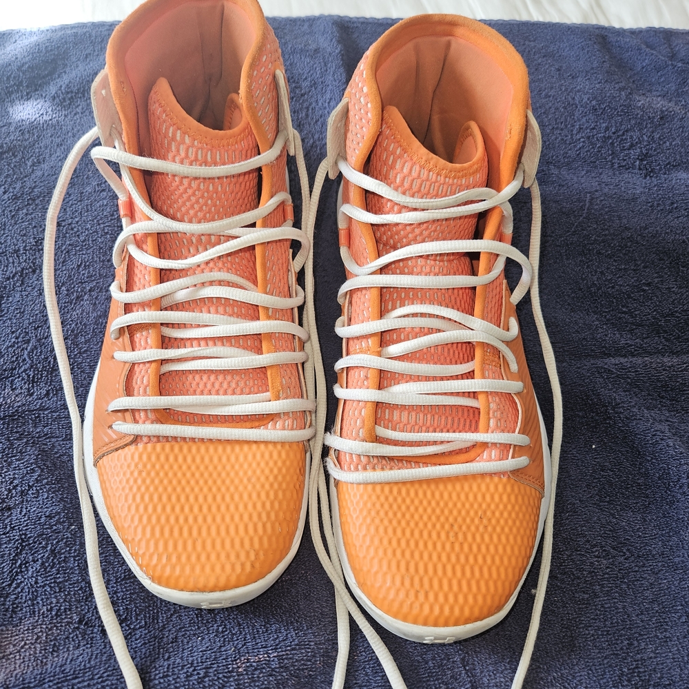 Under Armour Orange Sneakers with White Accents